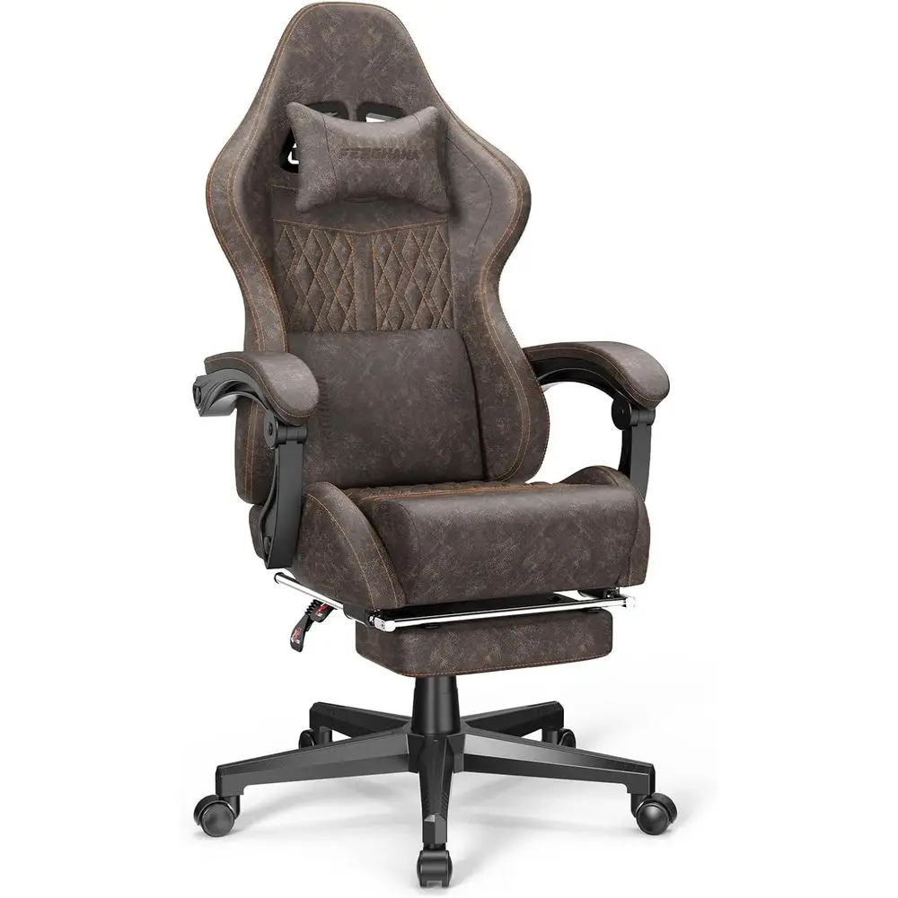 Massage - Ergonomische gamingstoel met hoge rugleuning en