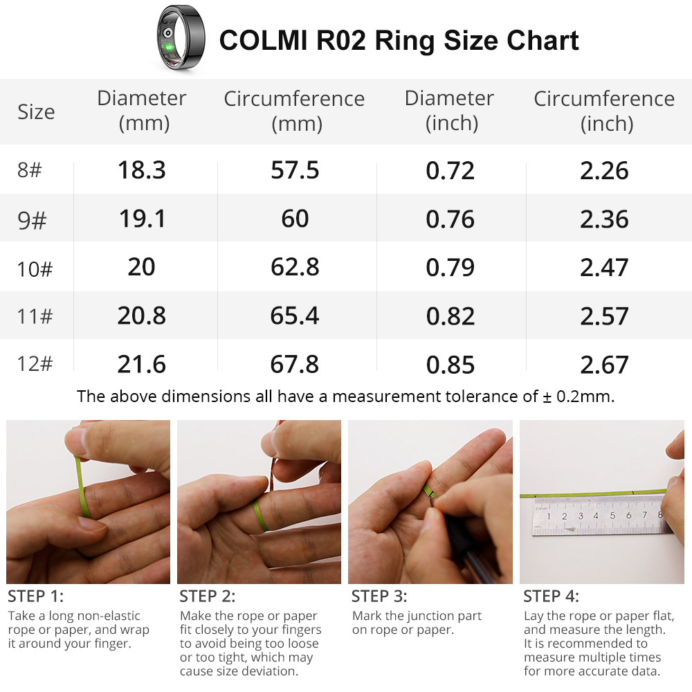 [2024] COLMI R02 Smart Ring Mi - Health Monitors recensie en prijs