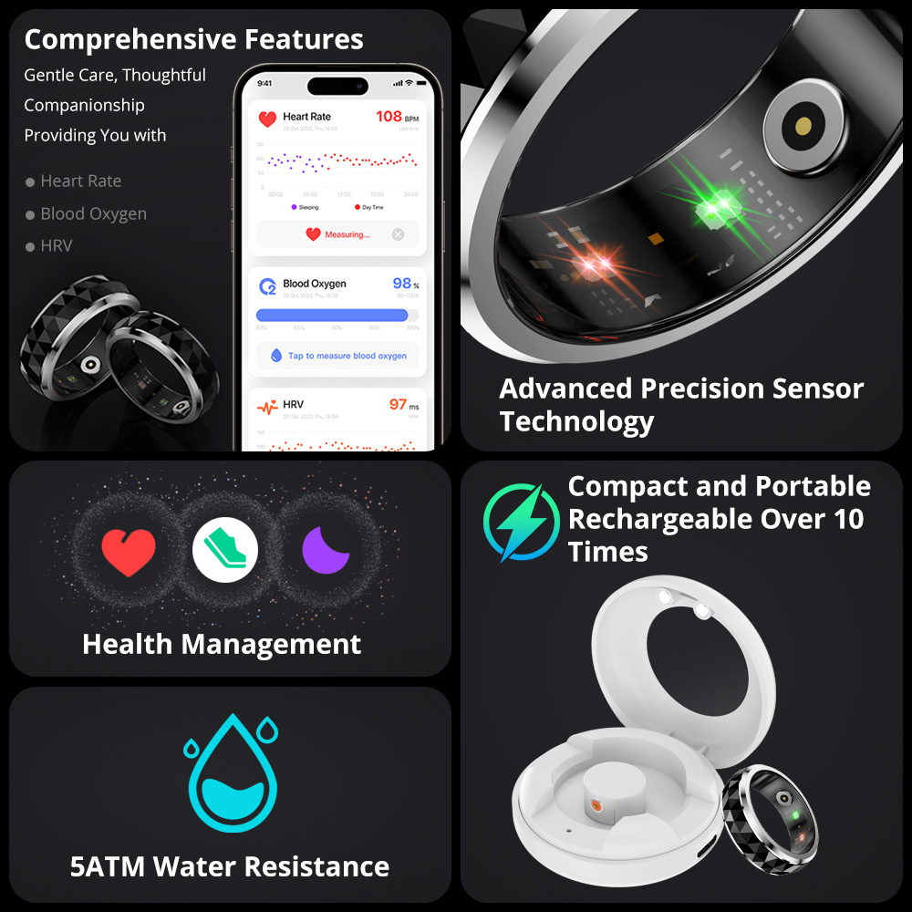 2024 COLMI R11 slimme ring, Fi - Health Monitors recensie en prijs