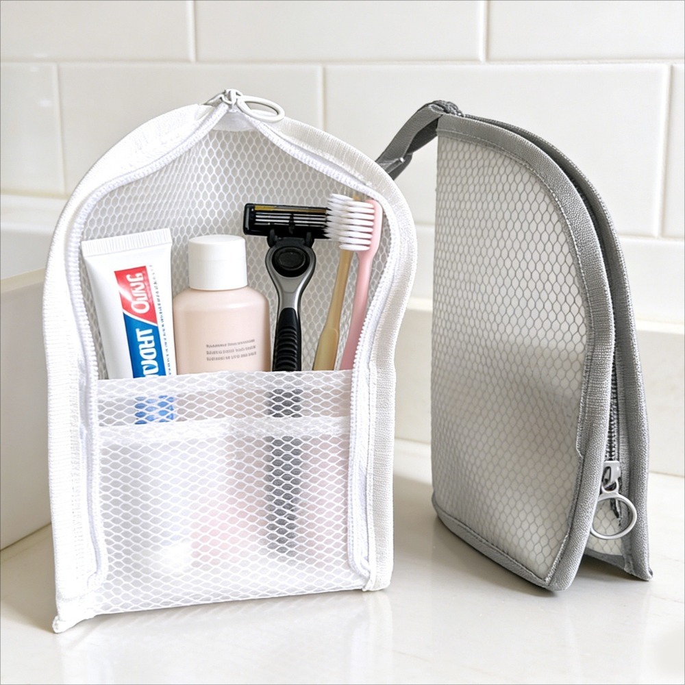 Mesh toilettas, ademend, sneld - Makeup recensie en prijs