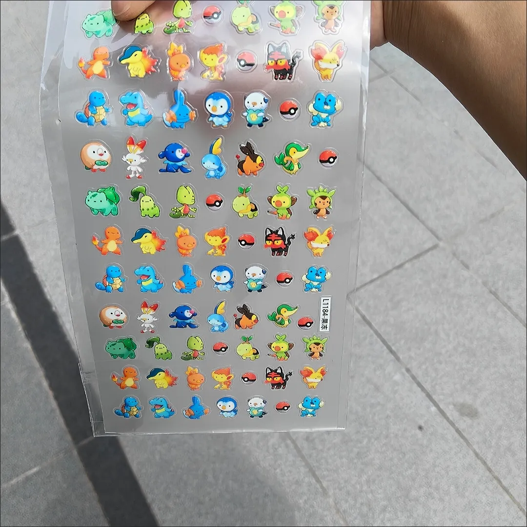 Pokémon nagelstickers Charmand - Nail Art recensie en prijs