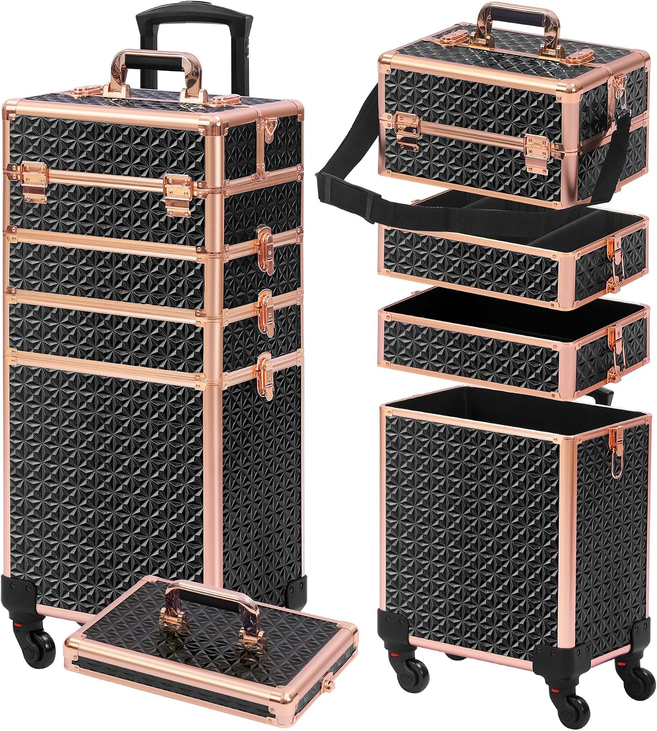 Rollende make-up koffer met de - Makeup recensie en prijs